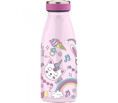 Botella Gatos Water Revolution 350ml termo