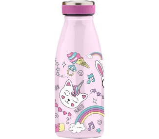 Botella Gatos Water Revolution 350ml termo