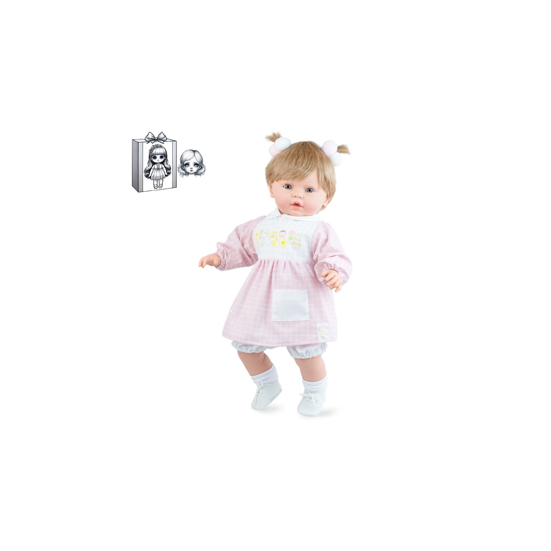 Muñeca Andrea School 63cm