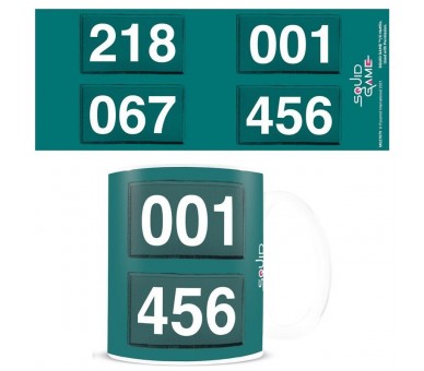 Taza Numeros El Juego del Calamar 315ml