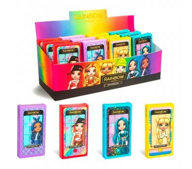 Expositor 12 tabletas burbujas de baño Rainbow High