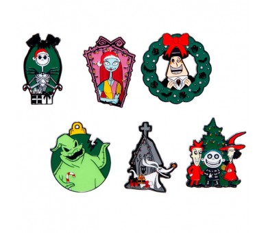 Blind Box Enamel Pin Disney Holiday Pesadilla Antes de Navidad Loungefly surtido