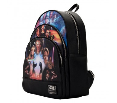 Mochila Trilogia de precuelas Star Wars Loungefly 34cm