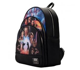 Mochila Trilogia de precuelas Star Wars Loungefly 34cm