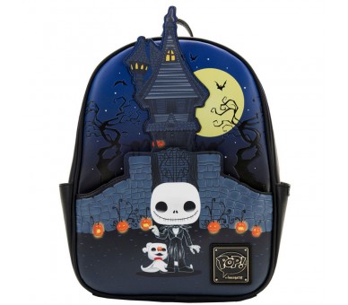 Mochila Jack Skellington Pesadilla Antes de Navidad Disney Loungefly 30cm