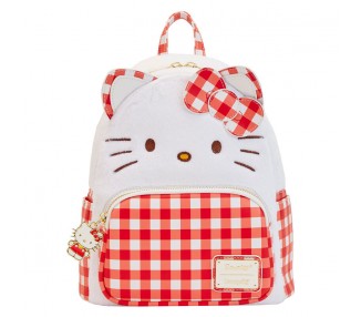 Mochila Gingham Hello Kitty Sanrio Loungefly 26cm