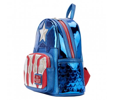 Mochila metallic Capitan America Marvel Loungefly 26cm