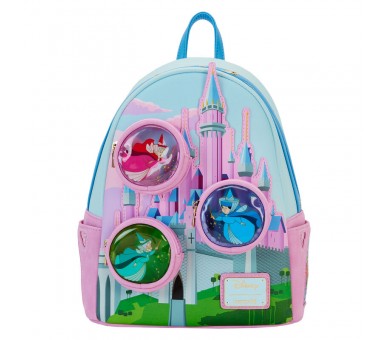 Mochila Hadas Madrinas Castillo La Bella Durmiente Disney Loungefly 26cm