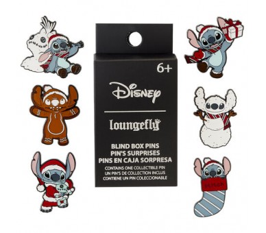 Blind Box Enamel Pin Holiday Stitch Disney Loungefly surtido