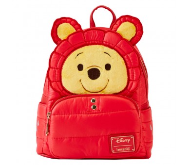Mochila Rainy Day Puffer Jacket Winnie the Pooh Disney Loungefly 26cm