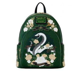 Mochila Slytherin House Floral Harry Potter Loungefly 26cm