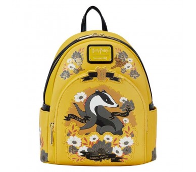 Mochila Hufflepuff House Floral Harry Potter Loungefly 26cm