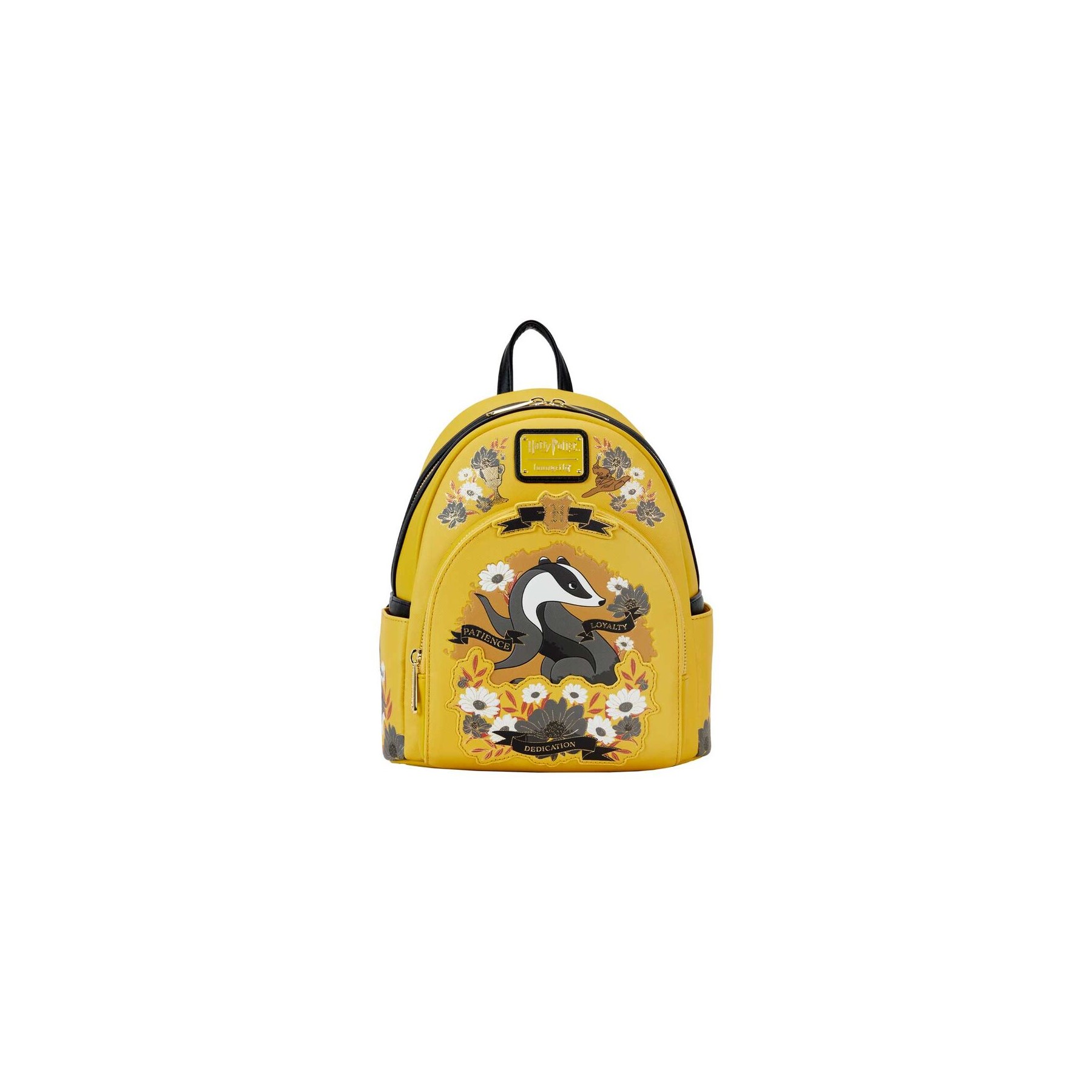 Mochila Hufflepuff House Floral Harry Potter Loungefly 26cm
