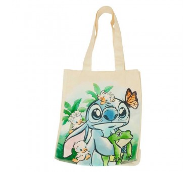 Bolsa shopping Primavera Stitch Disney Loungefly 35cm