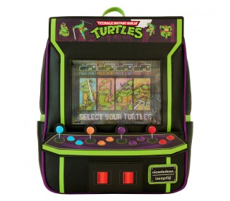 Mochila Vintage Arcade 40th Anniversary Tortugas Ninja Loungefly
