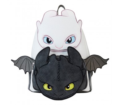 Mochila Furia Luminosa & Furia Nocturna Como Entrenar a tu Dragon Loungefly 26cm