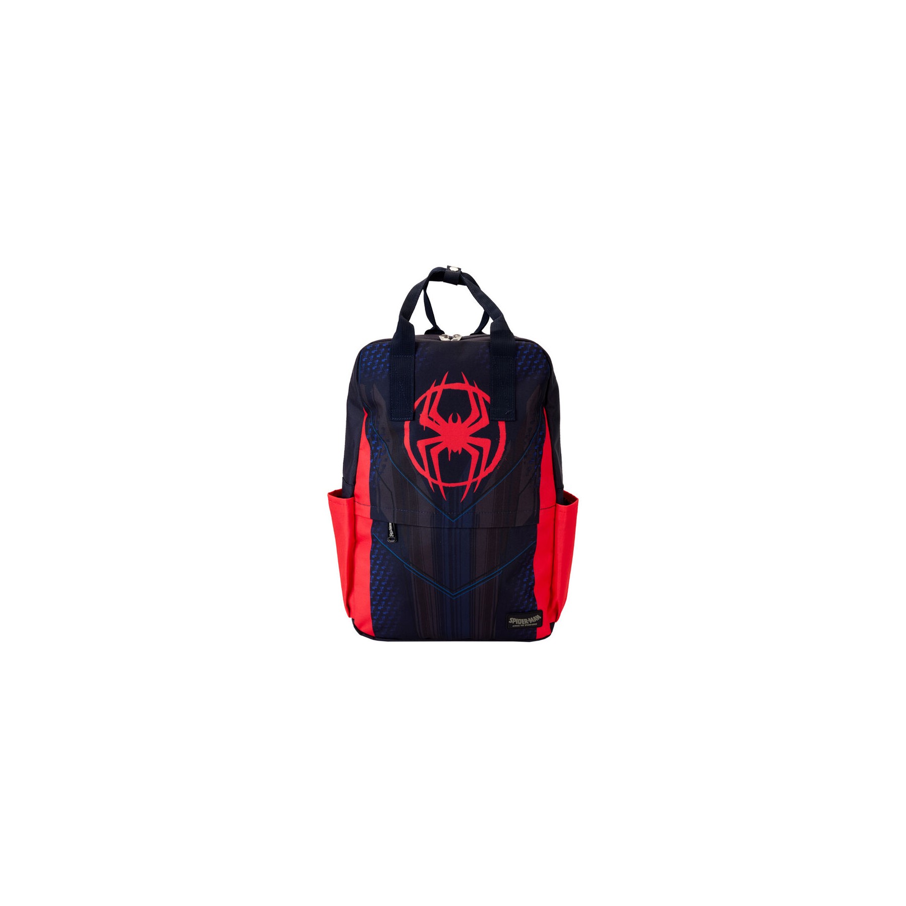 Mochila nylon Traje Miles Morales Spider-Verse Marvel Loungefly 43cm