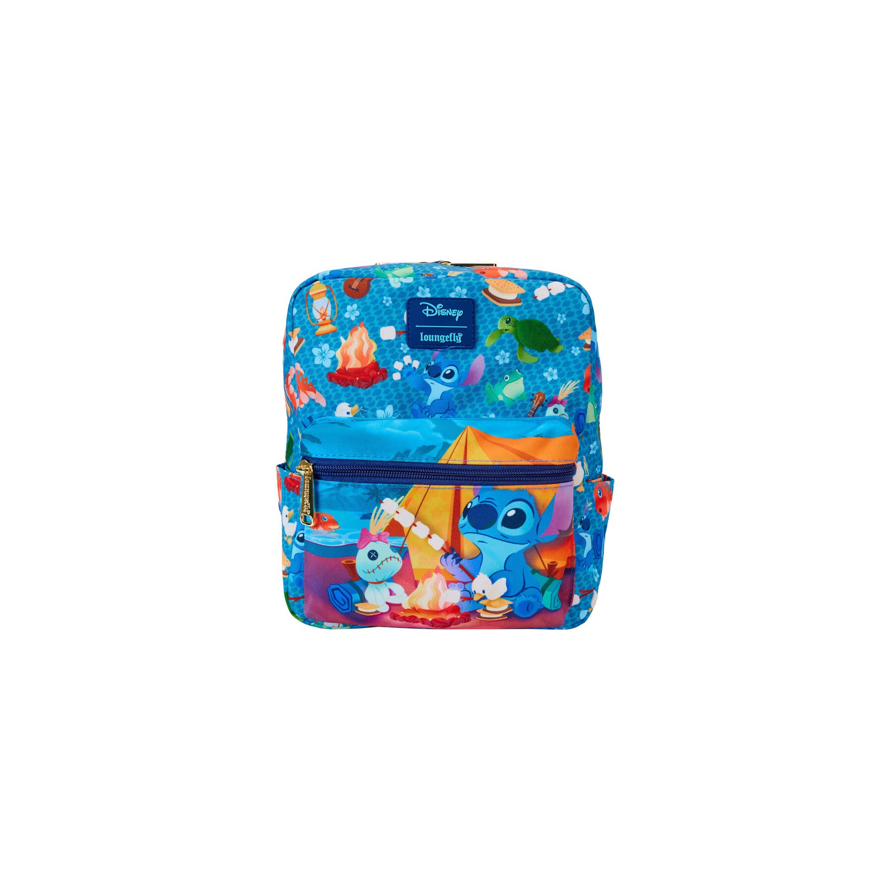 Mochila nylon Camping Cuties Stitch Disney Loungefly 24cm