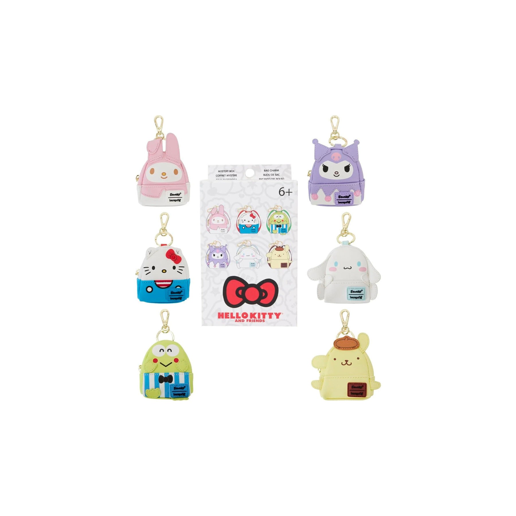 Llavero mini mochila Mystery Hello Kitty Loungefly surtido