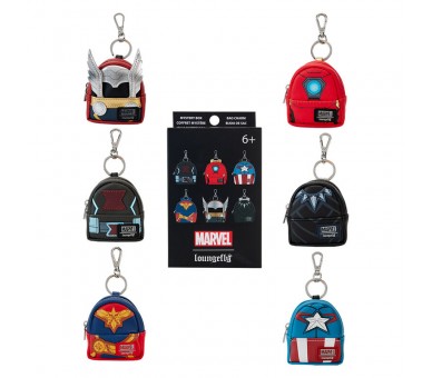 Llavero mini mochila Mystery Los Vengadores Avengers Loungefly surtido