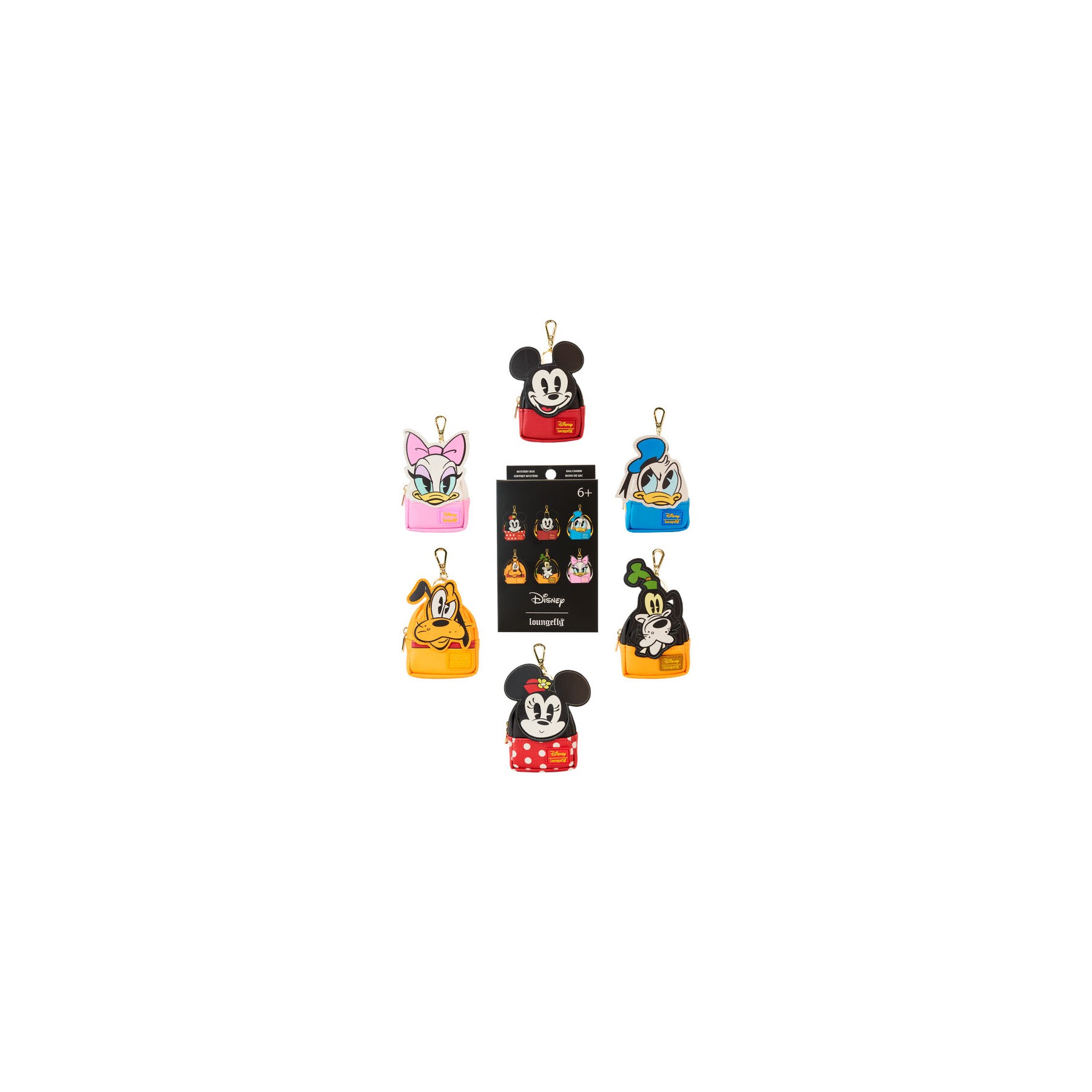 Llavero mini mochila Mystery Mickey and Friends Disney Loungefly surtido