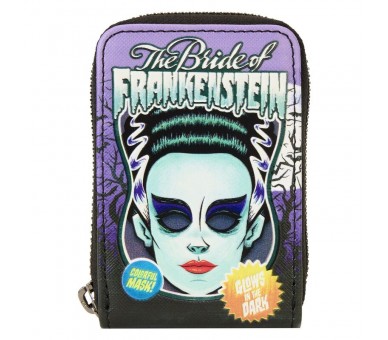 Tarjetero Bride of Frankenstein Neon Mask Universal Monster Loungefly