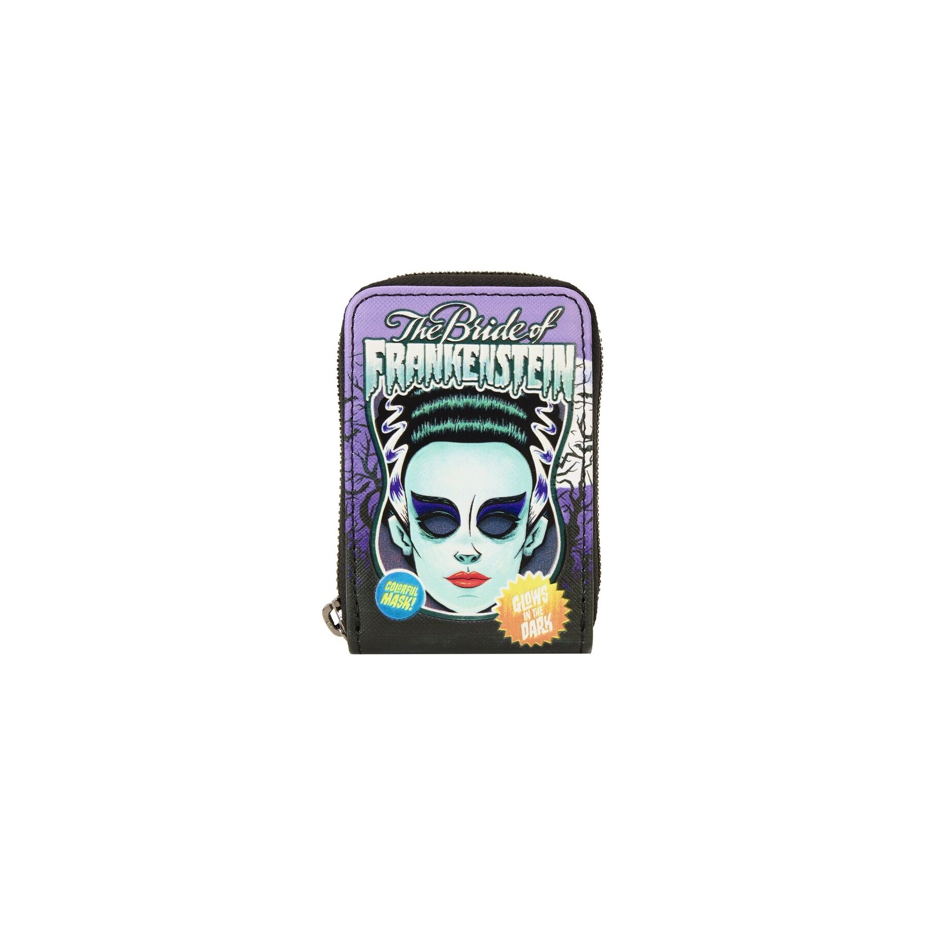 Tarjetero Bride of Frankenstein Neon Mask Universal Monster Loungefly