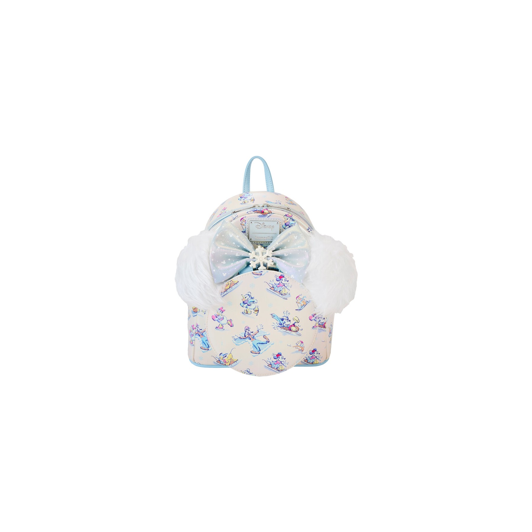 Set Mochila + Diadema orejas Winter Wonderland Mickey and Friends Disney Loungefly 26cm
