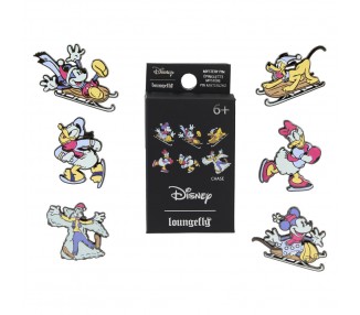 Blind Box Enamel Pin Winter Wonderland Mickey and Friends Disney Loungefly surtido