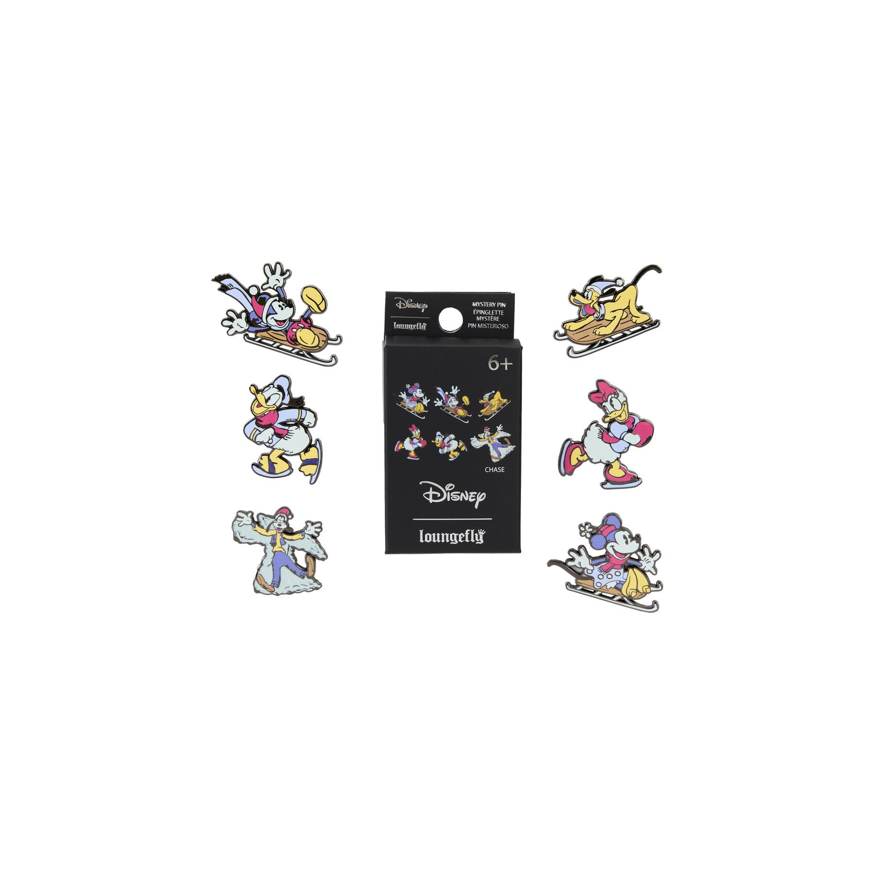 Blind Box Enamel Pin Winter Wonderland Mickey and Friends Disney Loungefly surtido