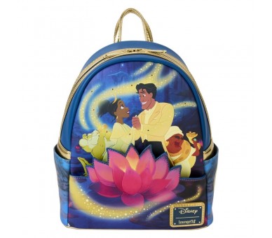 Mochila 15th Anniversary Tiana y El Sapo Disney Loungefly 26cm