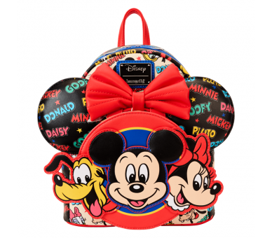 Mochila + diadema orejas Mickey and Friends Classic Disney Loungefly 26cm