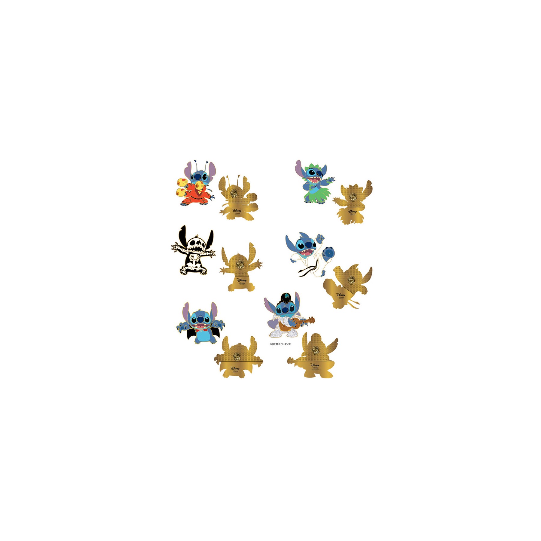 Blind Box Mystery Enamel Pin Stitch Disney Loungefly surtido