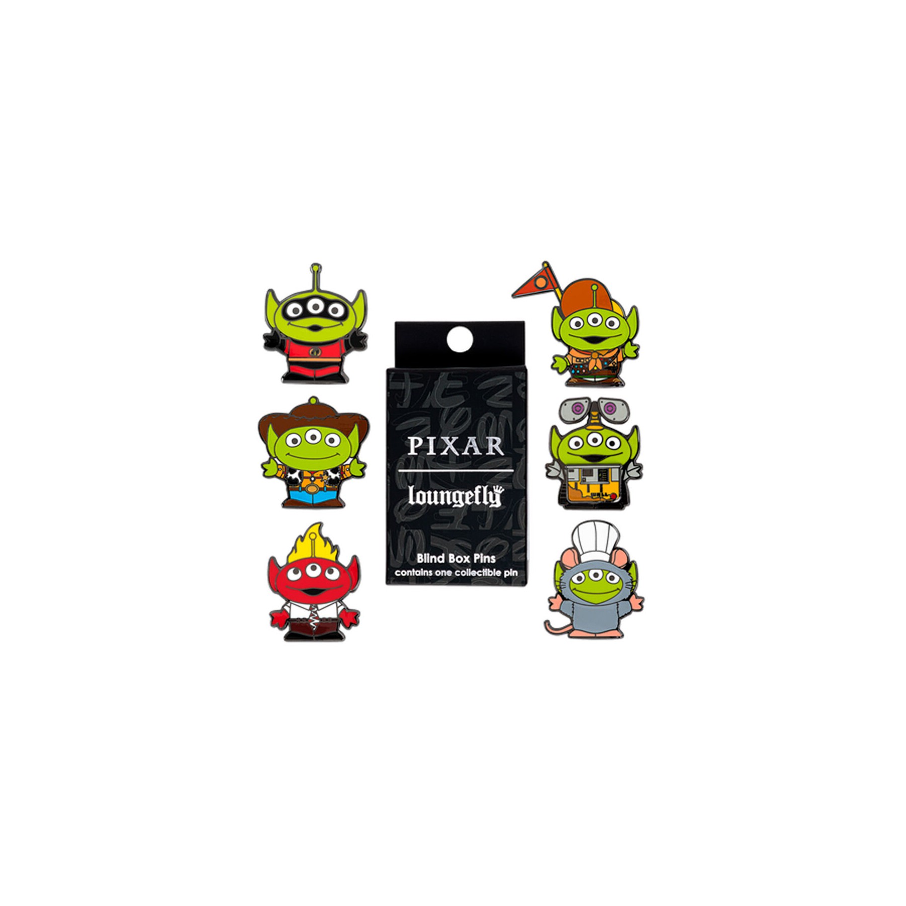 Blind Box Mystery Enamel Pin Alien Toy Story Disney Pixar Loungefly surtido