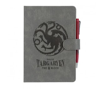 Cuaderno A5 premium + boligrafo Targaryen Juego de Tronos