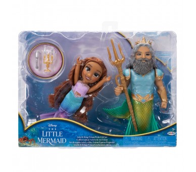 Muñeca Ariel + Triton La Sirenita Disney 15cm