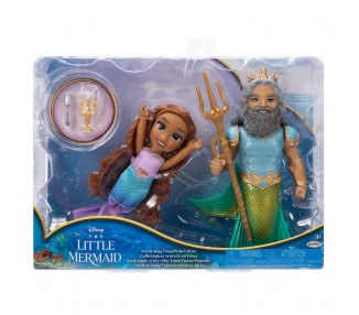 Muñeca Ariel + Triton La Sirenita Disney 15cm