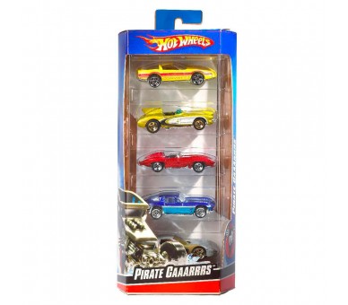 Blister 5 coches Hot Wheels surtido