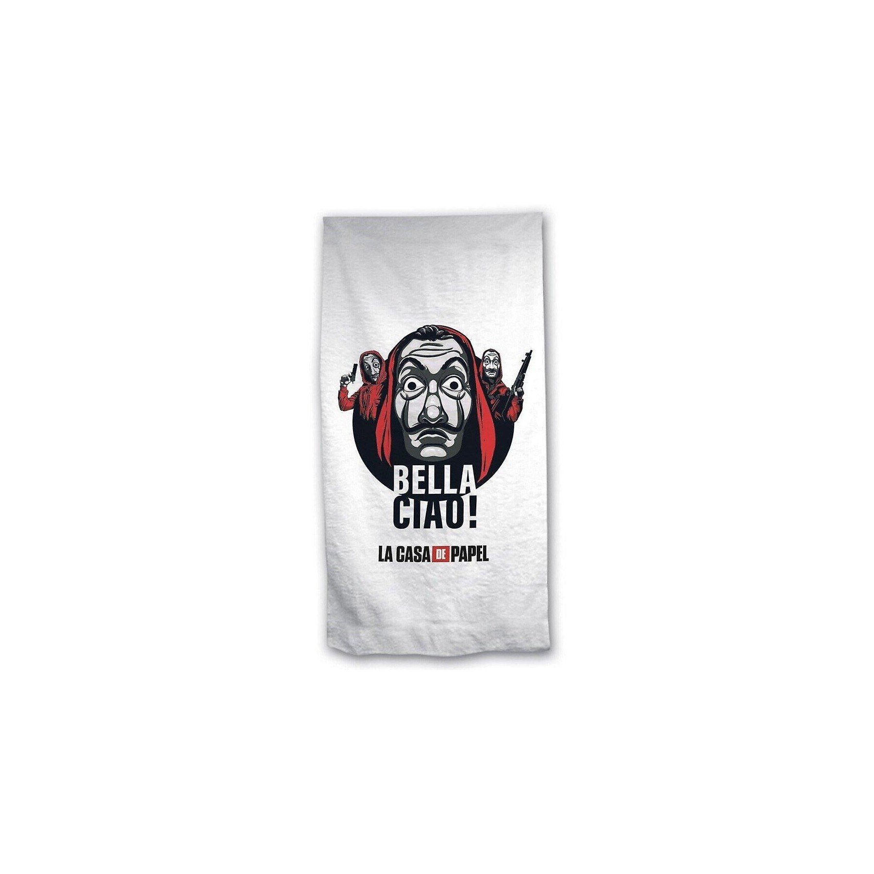 Toalla Bella Ciao! La Casa de Papel microfibra