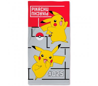 Toalla Pikachu Pokemon algodon