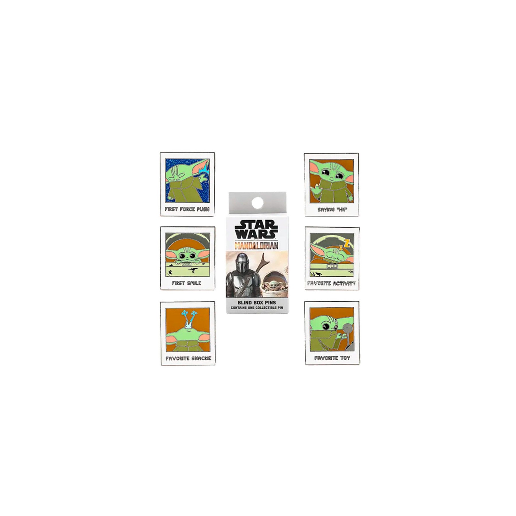 Blind Box Enamel Pin Yoda the Child The Mandalorian Star Wars Loungefly surtido