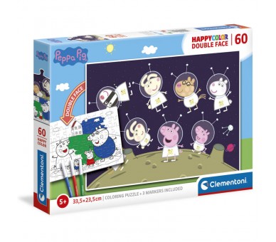 Puzzle Happy Color Peppa Pig 60pzs