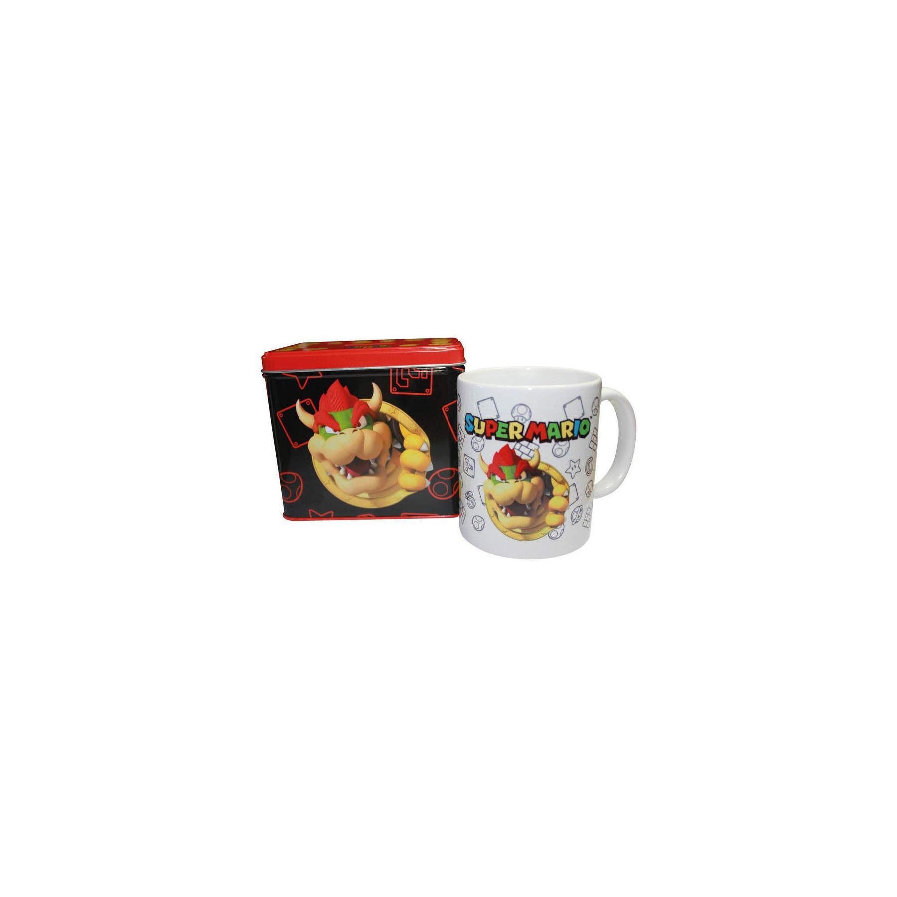Hucha + taza Bowser Super Mario Bros Nintendo