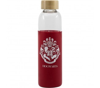 Botella cristal Harry Potter funda silicona 585ml