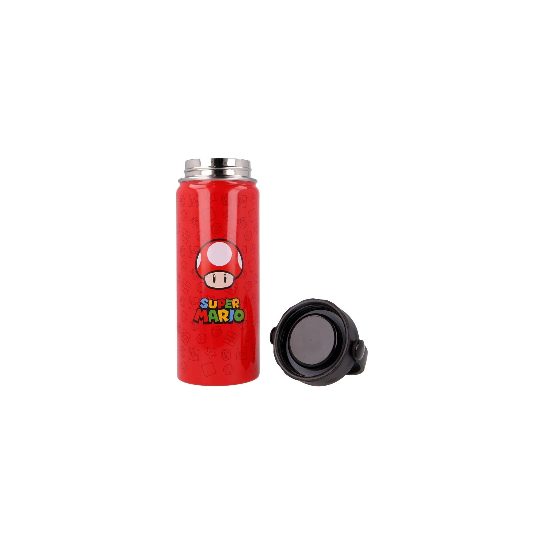 Botella termo acero inoxidable Super Mario Bros Nintendo 530ml