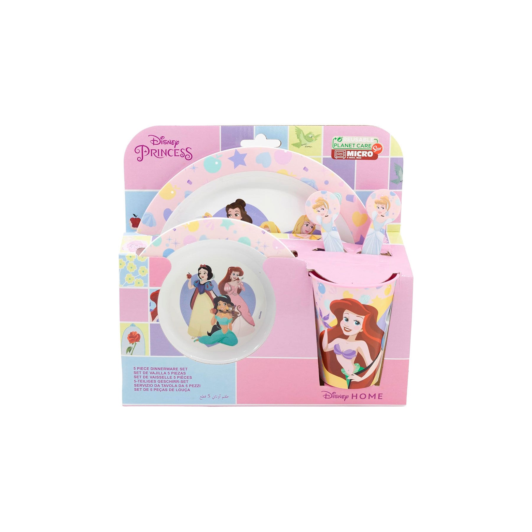Set vajilla Princesas Disney 5pzs