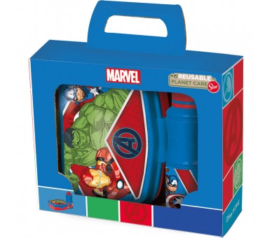 Set sandwichera + cantimplora sport Los Vengadores Avengers Marvel 380ml