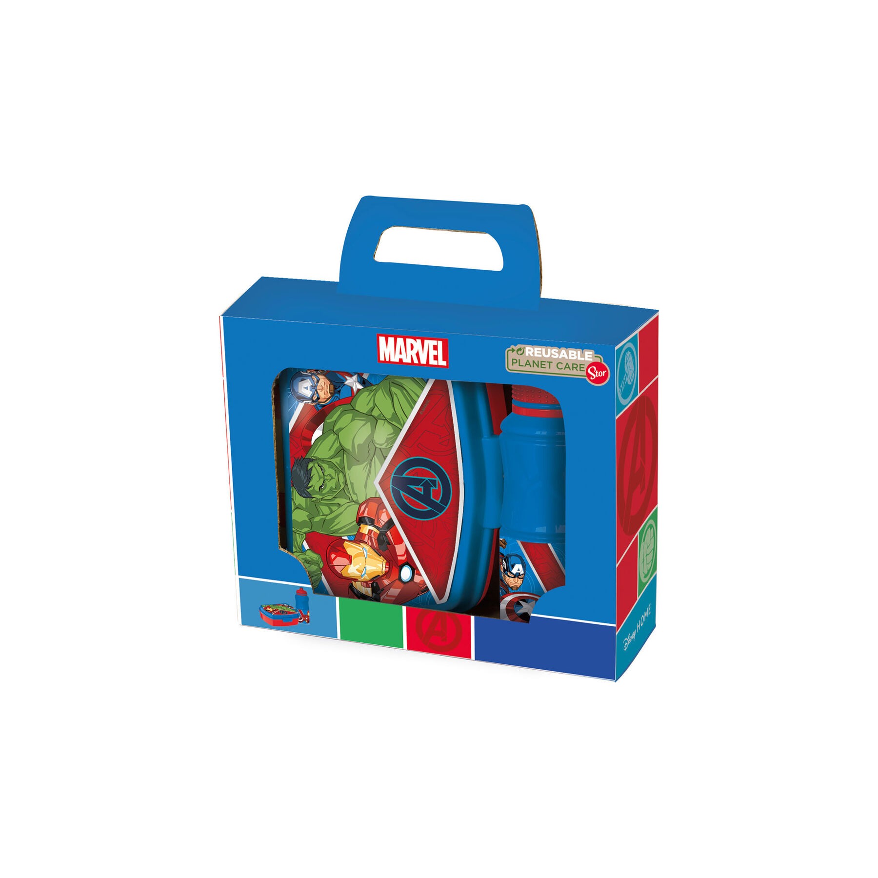 Set sandwichera + cantimplora sport Los Vengadores Avengers Marvel 380ml