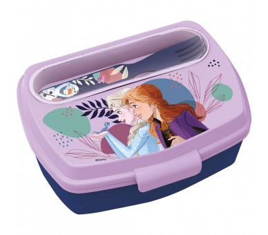 Sandwichera + cubiertos Frozen Disney