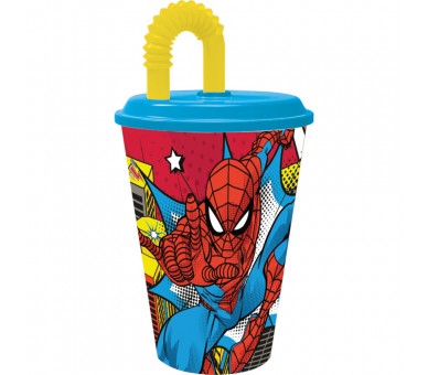 Vaso caña Spiderman Marvel 430ml
